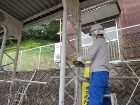 自動車学校屋根塗装工事