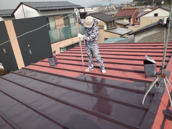 関市某企業　屋根塗装工事