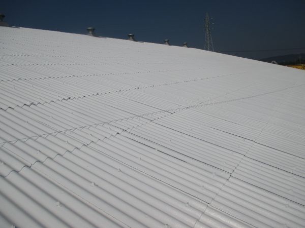 愛知県豊川市　工場屋根遮熱塗装工事