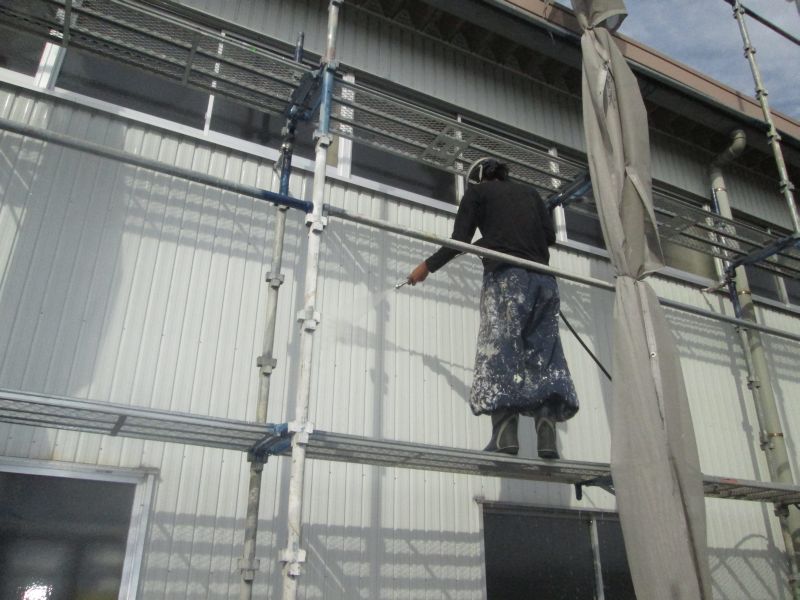 岐阜県関市　某企業　工場外装塗装工事