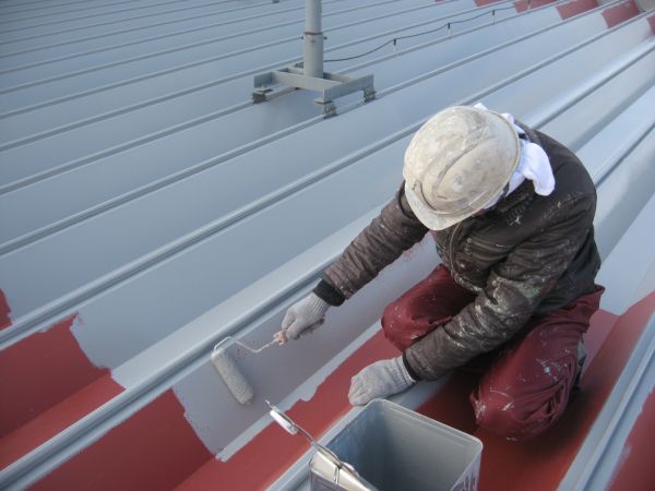 美濃市某企業　屋根塗装工事