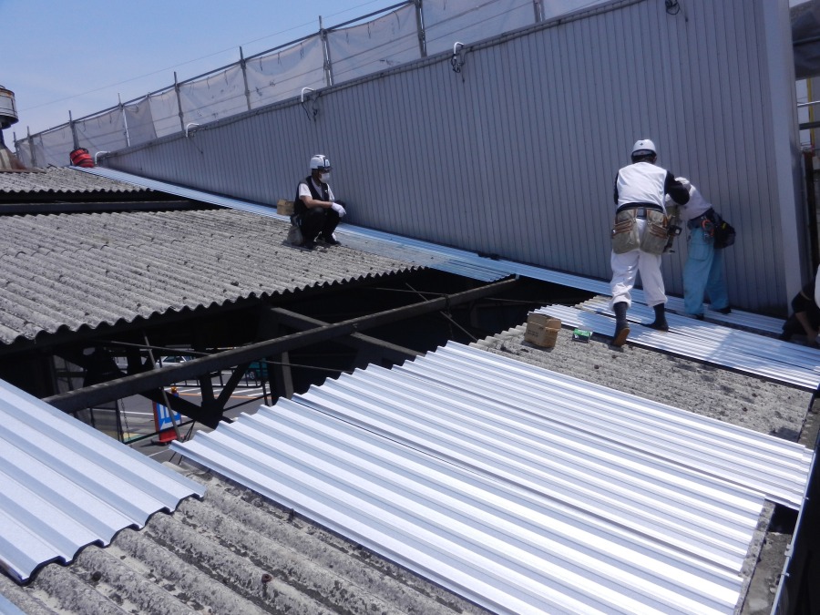 関市某整備工場　屋根・外壁塗装工事
