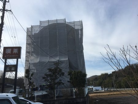 岐阜県関市　塗装工事開始しました／Ｍ様邸