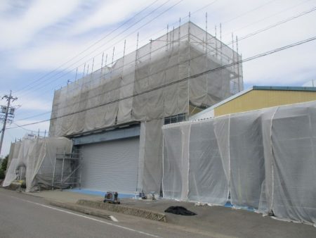 岐阜県坂祝町　自動車関連会社様　屋根外壁塗装工事