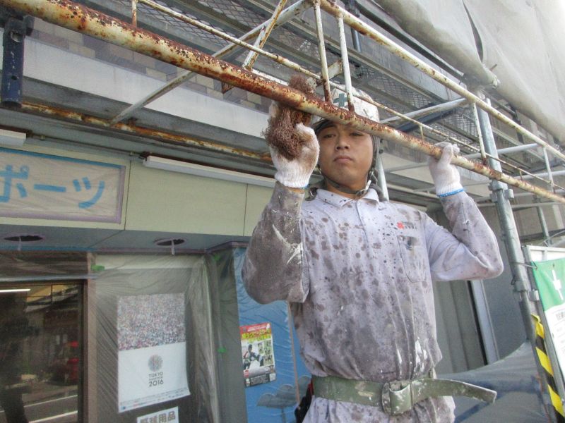 岐阜県関市　店舗外壁及び屋根塗装工事