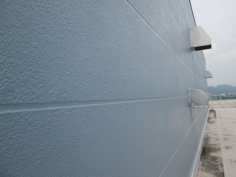 岐阜県美濃市某工場　建屋外壁塗装工事