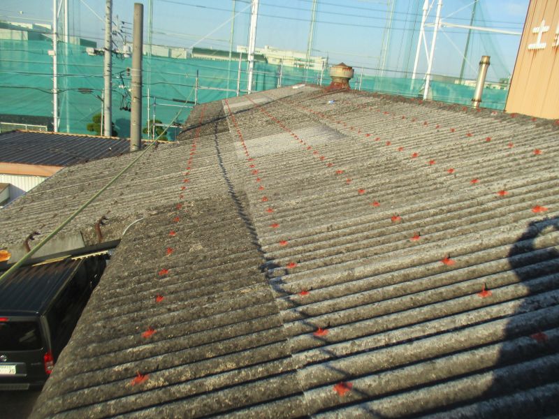愛知県某工場　雨漏り改善屋根補修及び折半屋根塗装工事