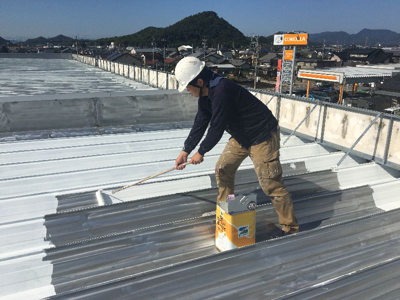 岐阜県関市　某工場屋根塗装工事