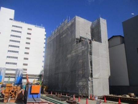 岐阜県岐阜市内　隣接解体後　修繕工事