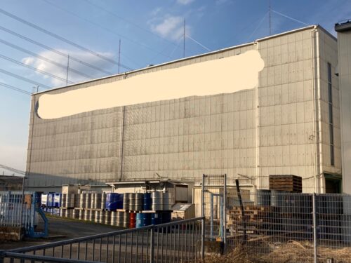 ■大規模建屋ラック倉庫外壁改修工事