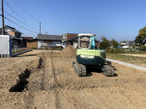 関市　住宅新築工事　基礎工事