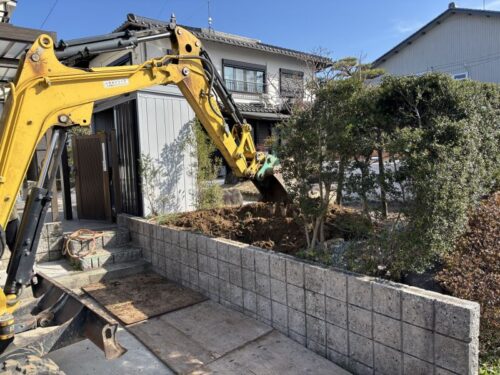 関市　工房・倉庫新築工事　解体工事