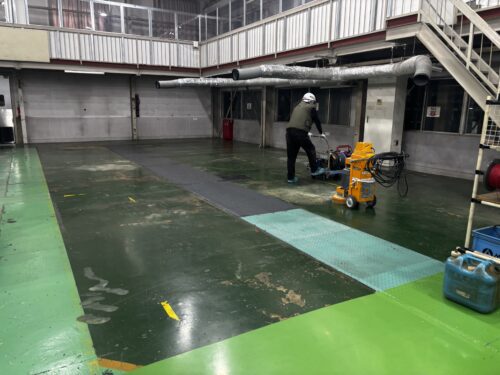 岐阜県各務原市　企業様工場内塗床工事