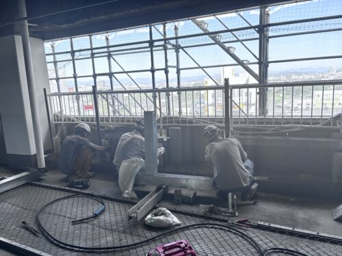 岐阜県岐阜市　商業施設デジタルサイネージ用下地工事