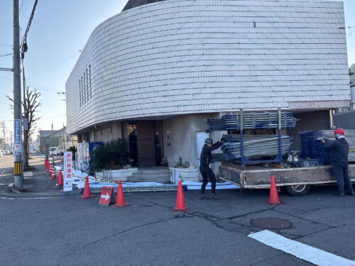 岐阜県関市企業様　外壁タイルの改修工事