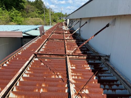 関市工場屋根塗装工事