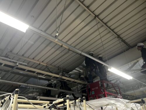 愛知県額田郡　企業様　屋根下遮熱シート貼り