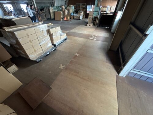 岐阜県関市企業様　床補修工事