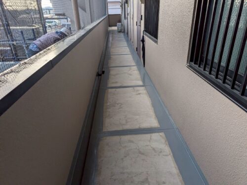 岐阜県関市　マンション大規模修繕工事　vol.11 廊下防水②