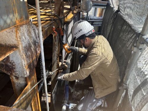 岐阜県内　タワー補強工事