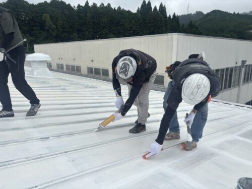 岐阜県郡上市　屋根防水遮熱塗装